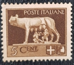 Stamps Italy -  Loba Romulus y Remus 5 cent