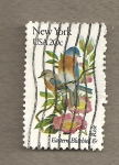 Stamps United States -  Flores y aves-New York