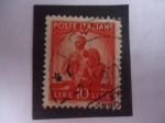 Stamps Italy -  Serie: Democracia - Familia - Escalas de la Justicia 