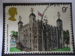 Stamps United Kingdom -  Torre de Londres - Torre Blanca - Edificio Histórico.