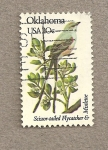 Stamps United States -  Flores y aves-Oklahoma
