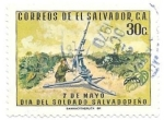 Stamps El Salvador -  ejercito