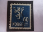 Stamps Norway -  Animales Heráldicos - León tipo II- 