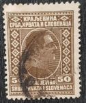Stamps : Europe : Yugoslavia :  King Alexander, 50 para, 1926