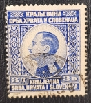 Stamps : Europe : Yugoslavia :  King Alexander, 3 dinar, 1924