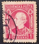 Stamps Czechoslovakia -  Slovenska, Hlinka 1Ks, 1939