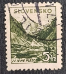 Stamps : Europe : Czechoslovakia :  Slovensko, Zelene Pleso, 5 haler, 1943