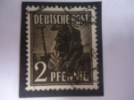 Stamps Germany -  El Sembrador - Alemania, Ocupación Aliada 1945-1948