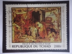 Stamps : Africa : Chad :  David y los Ancianos de Israel - Oleo de Pedro Pablo Rubens (1577-1640).
