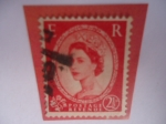 Stamps United Kingdom -  Queen Elizabeth II (Predecimat Wilding)
