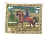 Stamps Equatorial Guinea -  XX Juegos olimpicos Munich 1972. Equitación