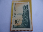 Stamps France -  País: Reunión - Acantilado - Serie:1947