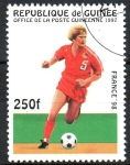 Stamps : Africa : Guinea :  CAMPEONATO  MUNDIAL DE  FOOT  BALL  FRANCIA  1998