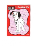 Stamps Gambia -  LOS  101  DÁLMATAS  DE  DISNEY.  JEWEL.