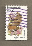 Stamps United States -  Flores y aves-Pennsylvania