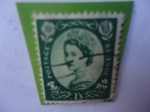 Stamps United Kingdom -  Queen Elizabeth II - 1´3 Chelín- Predecimal wilding.