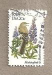 Stamps United States -  Flores y aves-Texas