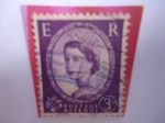 Stamps United Kingdom -  Queen Elizabeth II - 1957-(Predecimat Wilding)