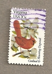 Stamps United States -  Flores y aves-Virginia