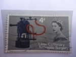Stamps United Kingdom -  Lister Centenary Antiseptic Surgery-Aerosol Carbólico de Lister-Centenario Cirugía Antiséptica