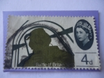Stamps United Kingdom -  Battle of Britain -Piloto en Hawker Huracan MK1 -Batalla de Gran Bretaña. 