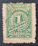 Stamps : America : Colombia :  Colombia, Provisional, 1 c, 1920