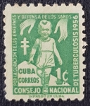 Stamps : America : Cuba :  CUBA, CHILD, TUBERCULOSIS CAMPAIGN, 1956, 1 c