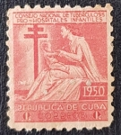 Stamps : America : Cuba :  CUBA, TUBERCULOSIS CAMPAIGN, 1950, 1 c
