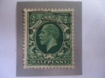 Stamps United Kingdom -  King george V - Dark Background.