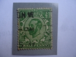 Stamps United Kingdom -  King George V - Half Penny