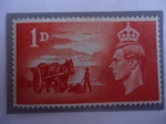 Sellos de Europa - Reino Unido -  Islas del Canal-1945/48-3er. Aniversario de la liberación de las Islas del Canal de los Alemanes-