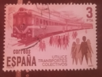 Sellos del Mundo : Europa : España : Utilice transportes colectivos