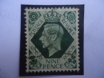 Stamps United Kingdom -  King George VI (1895-1952)  Nene Pence -  1939 - Serie:George VI.
