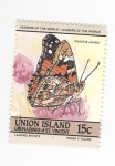 Stamps America - Saint Vincent and the Grenadines -  Mariposa. Cynthia Cardui