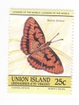 Stamps America - Saint Vincent and the Grenadines -  Mariposa. Byblia ilithyia