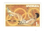 Stamps Antigua and Barbuda -  Juegos olímpicos de Montreal. Salto