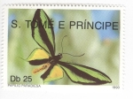 Stamps S�o Tom� and Pr�ncipe -  Mariposa. Papilio paradiesa