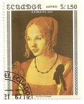 Stamps Ecuador -  Retrato de mujer veneciana. A. Durero (1471-1528)