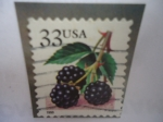 Stamps United States -  Berrie - Fruit Berries:Blueberries - Bayas-Bayas de Frutas: Moras..