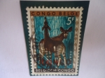 Sellos de Europa - B�lgica -  Congo Belga - Okapi (Okapia Johnstoni)-Serie:Animales-Congo Belga.