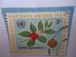 Stamps ONU -  Planta de Café - Acuerdo sobre el Café - Emblema de la ONU
