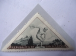Stamps : Europe : San_Marino :  Escultura: El Discóbolo de Mirón - Eventos Deportivos en San Marino - Deportes Profesional.
