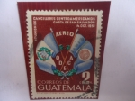 Stamps : America : Guatemala :  Reunión de Cancilleres Centroamericanos -Carta de San Salvador,14,Oct.1951 - ODECA. 