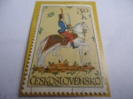 Stamps Czechoslovakia -  Hussar (Húsar Húngaro, S.18)- 18° Centenario.