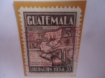 Stamps Guatemala -  Código de Petróleos-Una Fuente de progreso - Oleoducto - Liberación Nacional.