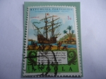 Stamps Angola -  República Portuguesa-IV Ani. de la Publicación de las Luciáces-Galeón en el Río Congo.