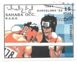 Stamps Morocco -  barcelona 92