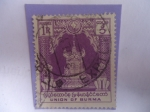 Stamps Asia - Myanmar -  Myanmar-Union of Burma-Centenario de Mandalay - 1 Kyat 