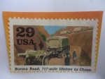 Sellos de America - Estados Unidos -  Camino de Birmania,linea de vida de 717 millas a China-Segunda Guerra Mundial.