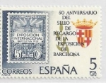 Sellos del Mundo : Europa : España : 2549 - 50 aniversario del sello con recargo de la exposición de Barcelona